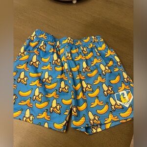 Baseball Lifestyle 101 Blue Banana Print Shorts Boys